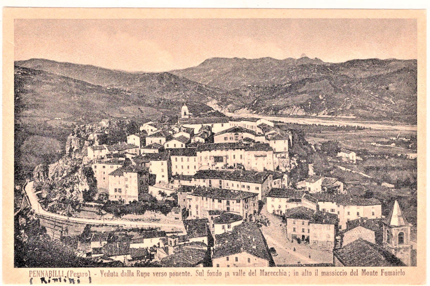 Cartolina Pesaro Urbino Pennabilli panorama | Collezionissimo