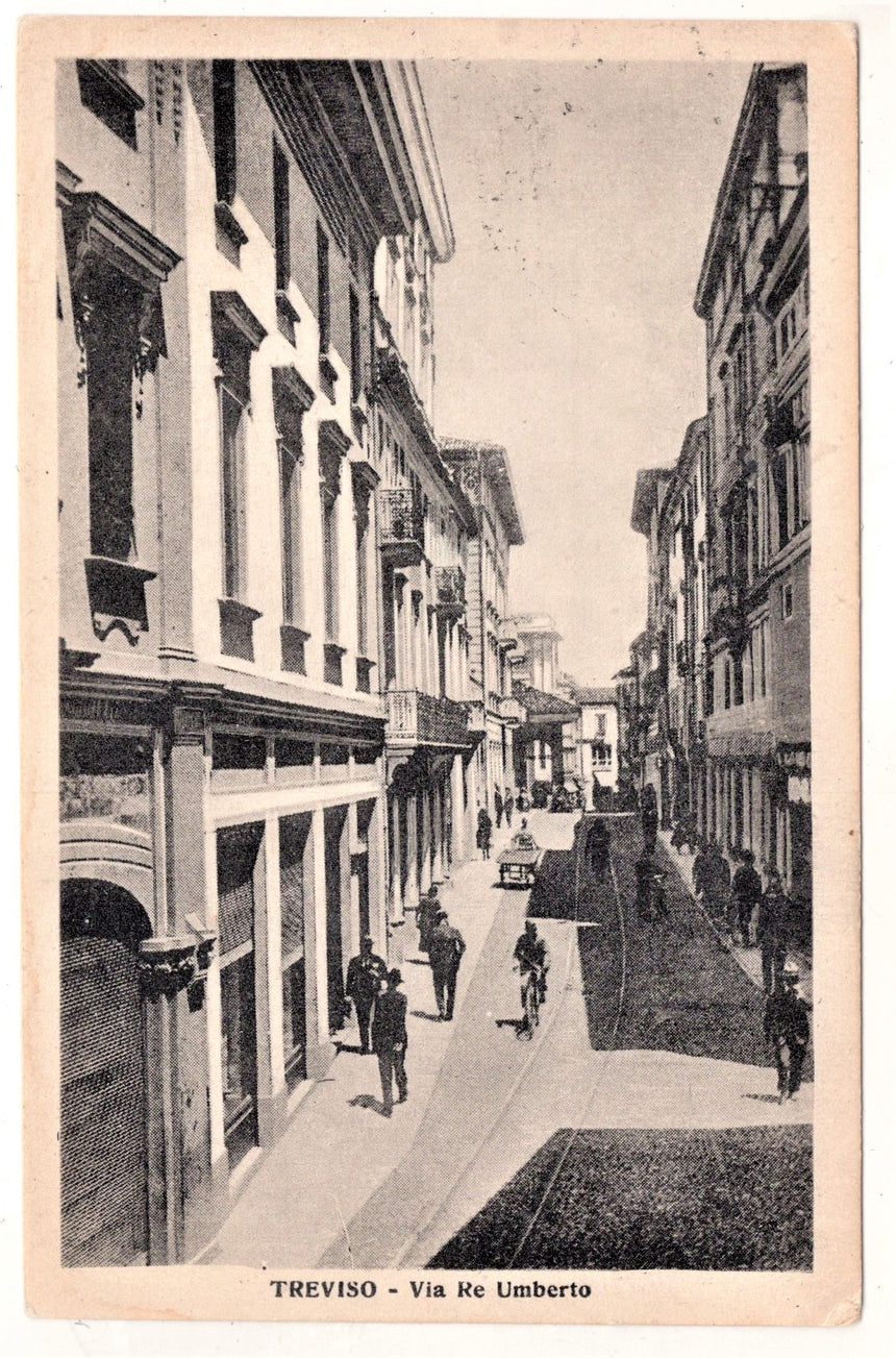 Cartolina Treviso Via RE Umberto | Collezionissimo