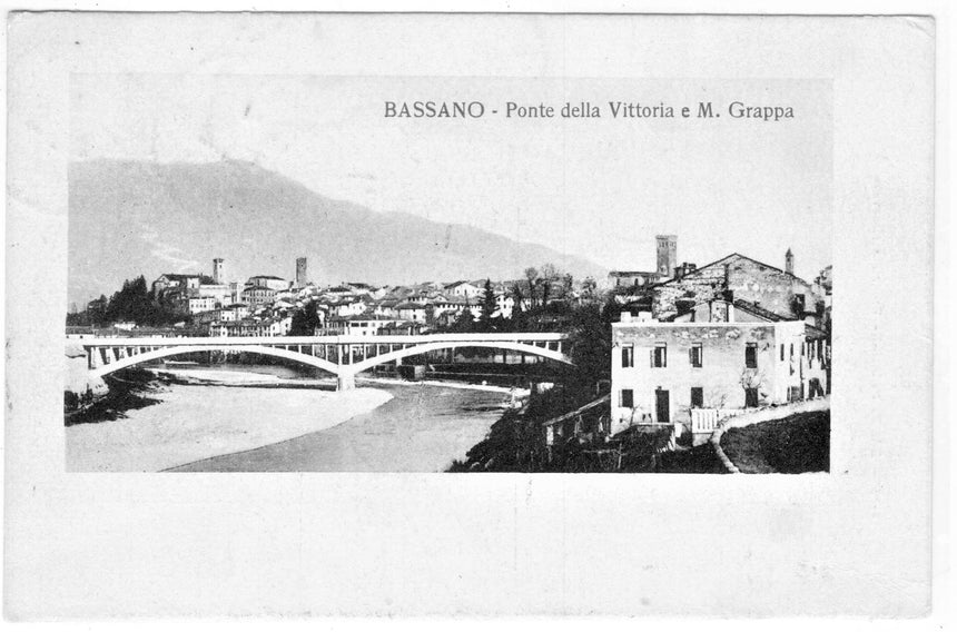 Cartolina Vicenza Bassano ponte Vittoria | Collezionissimo