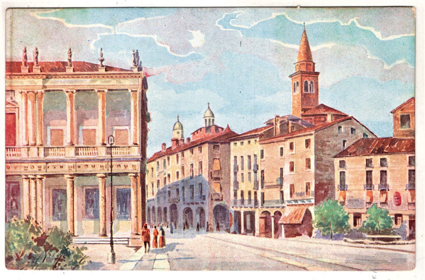 Cartolina Vicenza Piazza Dell Isola ora V.Emanuele | Collezionissimo