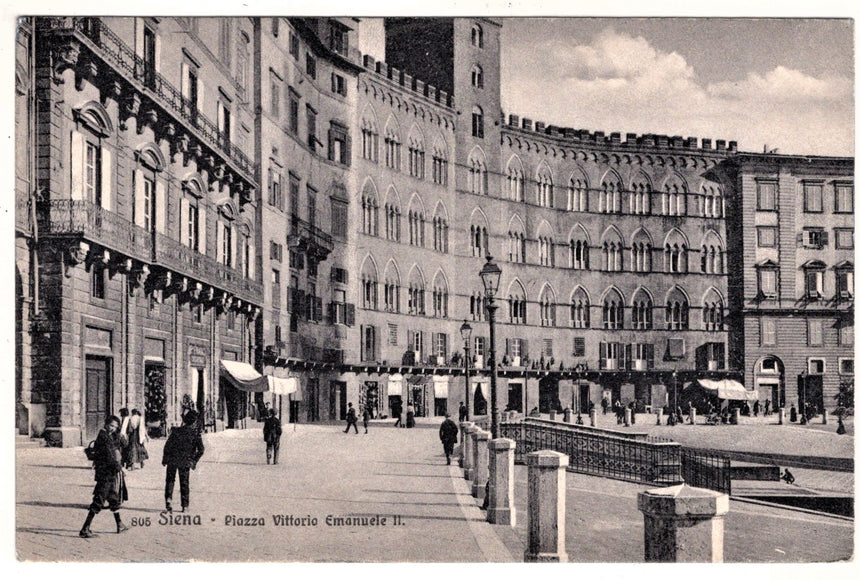 Cartolina Siena piazza V.Emanuele II | Collezionissimo