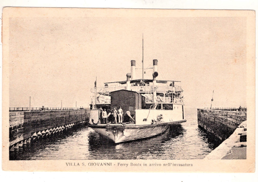 Cartolina Reggio Calabria VillaS.Giovanni Ferry Boats | Collezionissimo