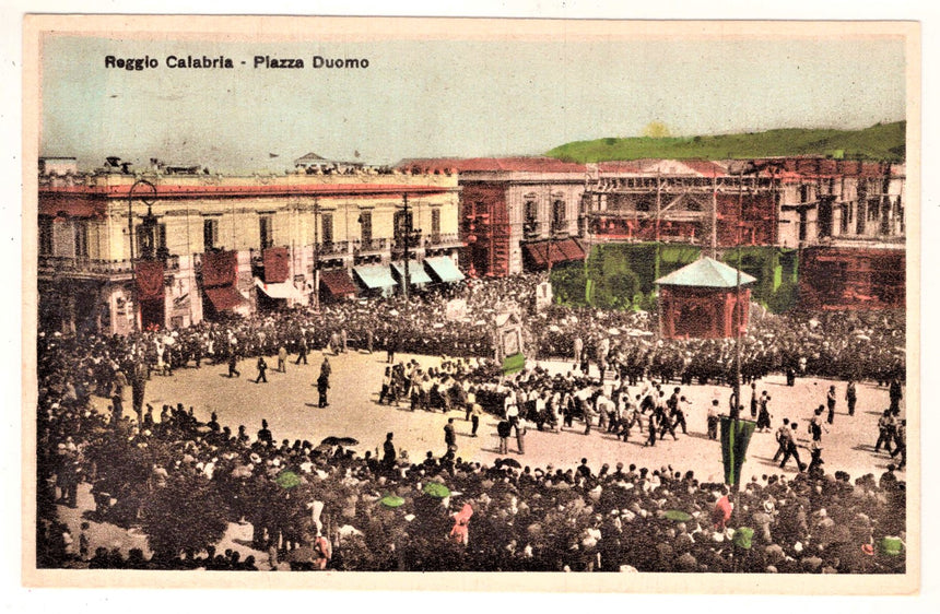 Cartolina Reggio Calabria piazza Duomo | Collezionissimo