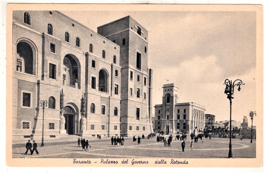 Cartolina Reggio Calabria Taranto palazzo del Governo | Collezionissimo