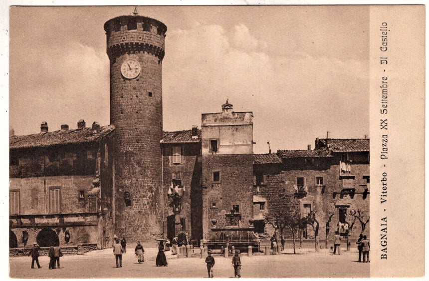 Cartolina Viterbo Bagnaia piazza XX settembre | Collezionissimo