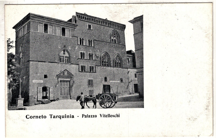 Cartolina Viterbo Corneto Tarquinia palazzo Vitelleschi | Collezionissimo