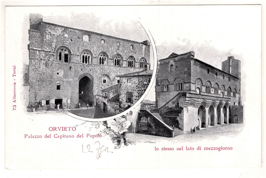 Cartolina Terni Orvieto Palazzo del Capitano del popolo | Collezionissimo