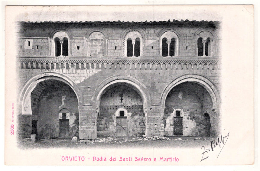 Cartolina Terni Orvieto Badia dei Santi Saverio e Martirio | Collezionissimo