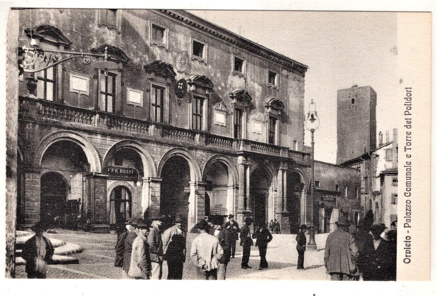 Cartolina Terni Orvieto Palazzo Comunale e torre Polidori | Collezionissimo