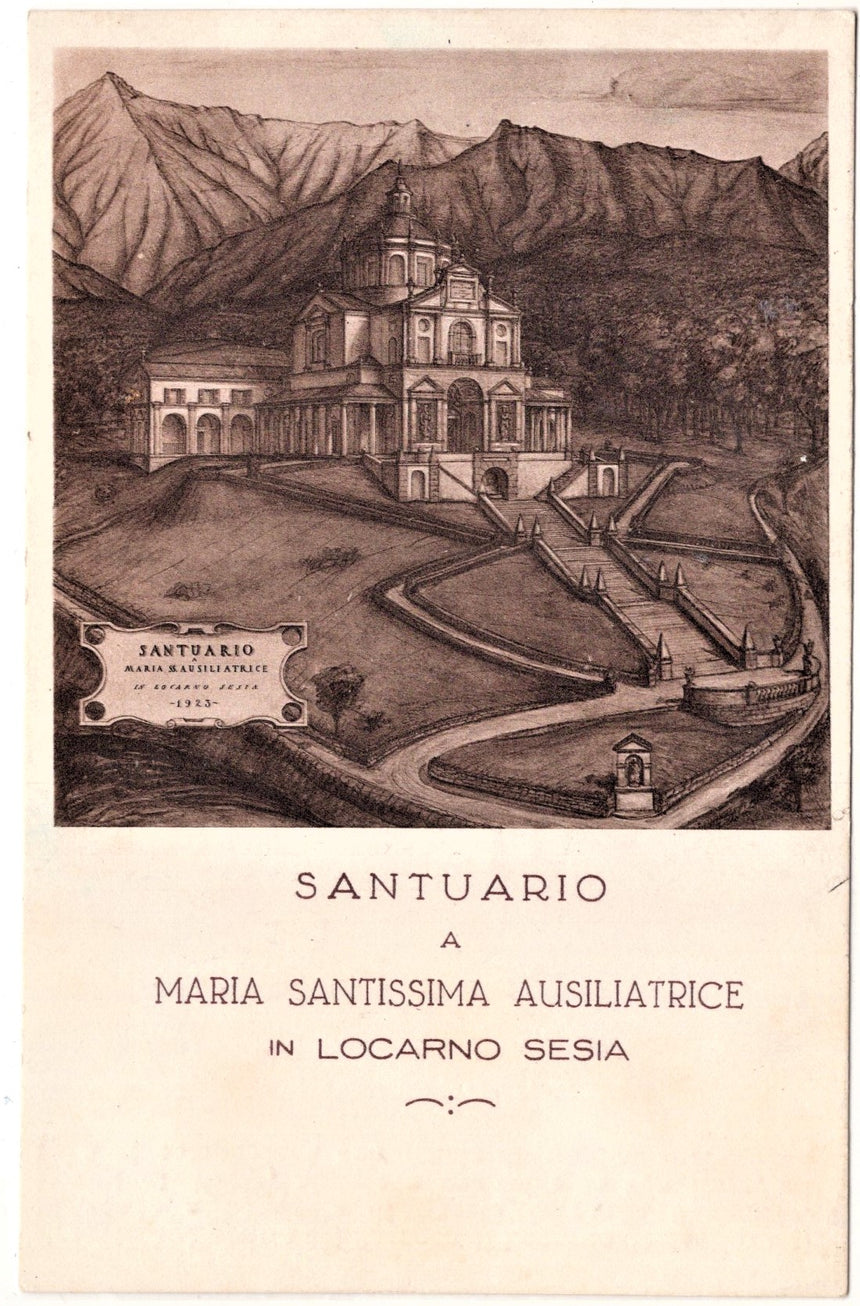 Cartolina Vercelli Santuario Maria Ausiliatrice Locarno Sesia | Collezionissimo