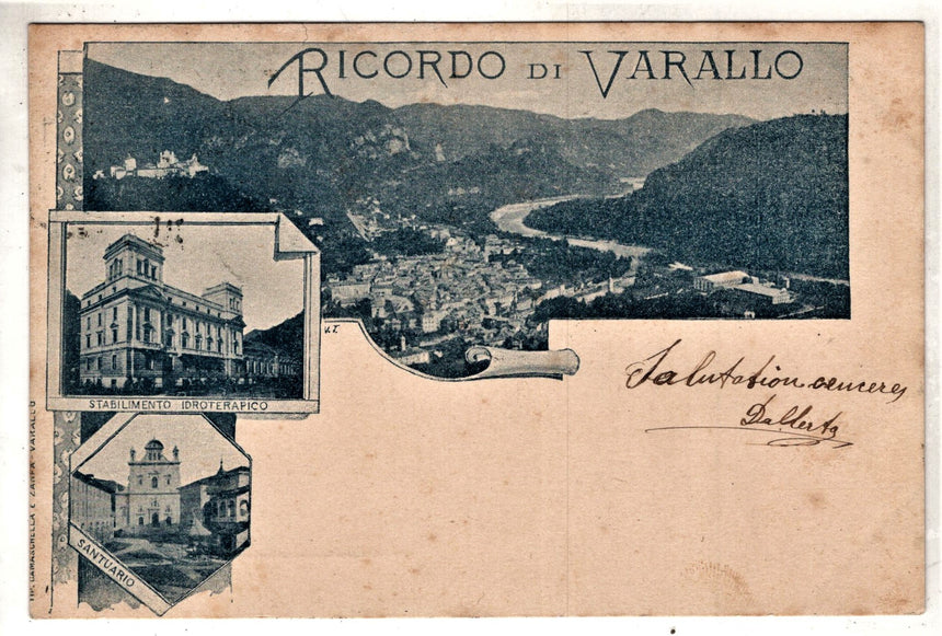 Cartolina Vercelli Ricordo di Varallo | Collezionissimo