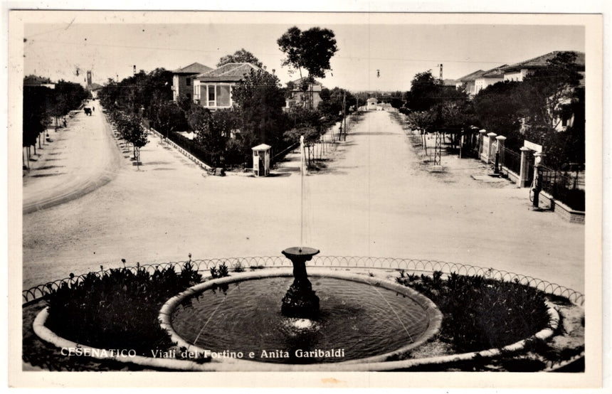 Cartolina Forli Cesenatico viali del Fortino e Anita Garibaldi | Collezionissimo