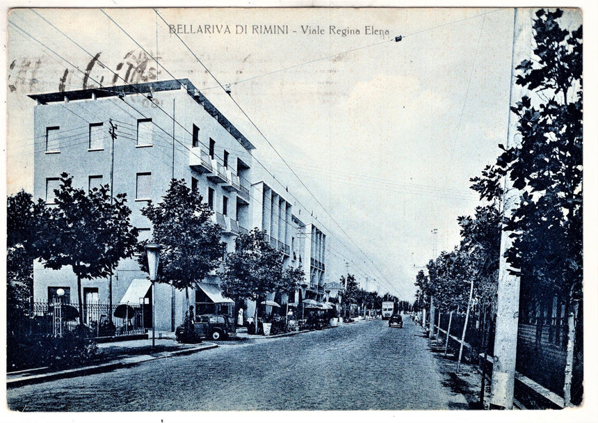 Cartolina Rimini Bellariva viale Regina Elena | Collezionissimo