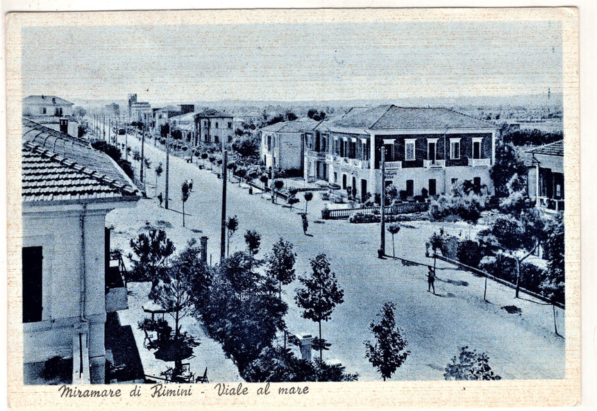 Cartolina Forli Miramare di Rimini viale al mare | Collezionissimo