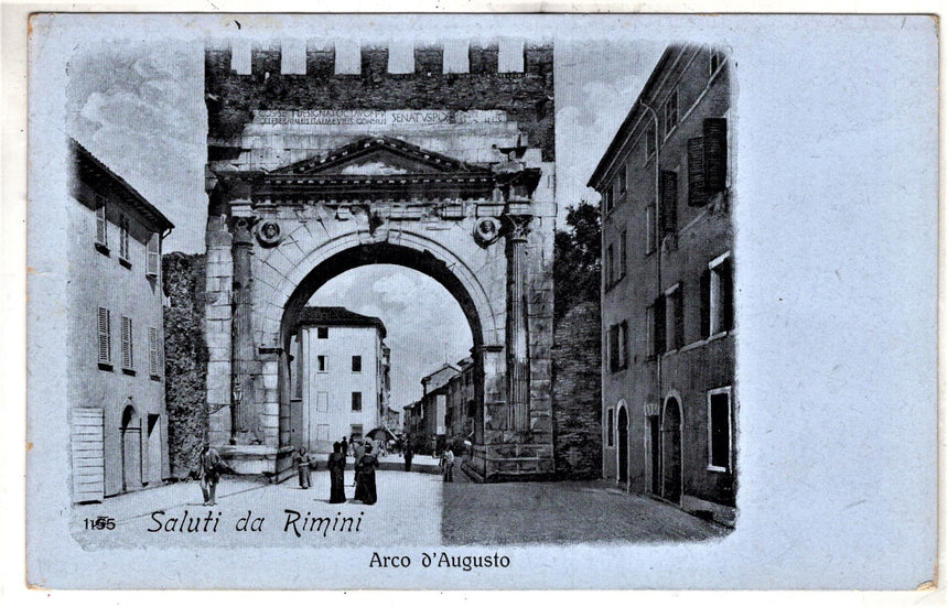 Cartolina Rimini Saluti Arco d Augusto | Collezionissimo