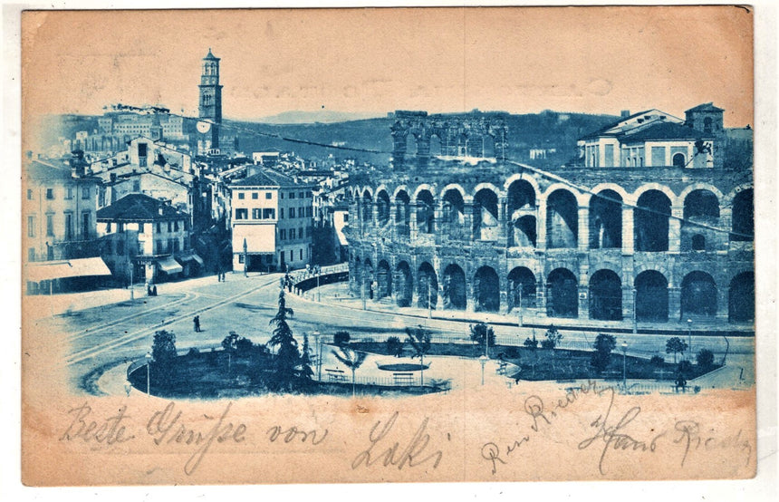 Cartolina Verona 1898 | Collezionissimo