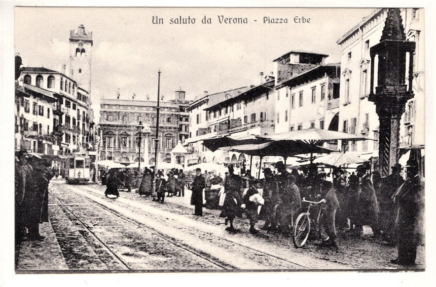 Cartolina Verona Piazza Erbe | Collezionissimo