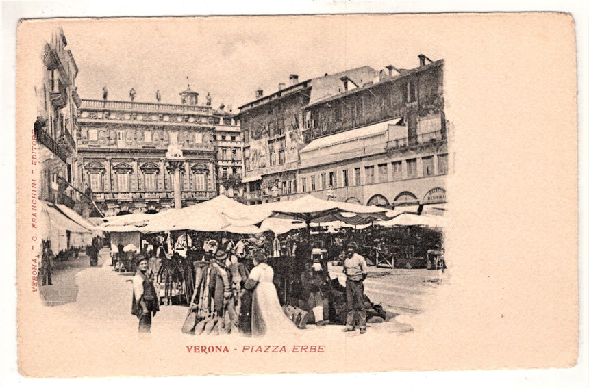 Cartolina Verona Piazza Erbe | Collezionissimo