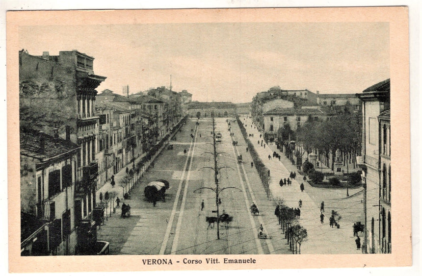 Cartolina Verona Corso V. Emanuele | Collezionissimo