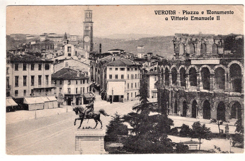 Cartolina Verona Piazza V. Emanuele | Collezionissimo