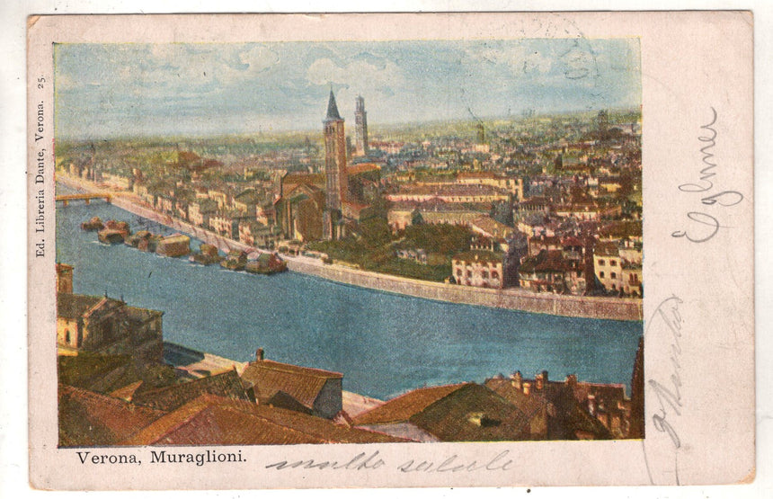 Cartolina Verona Muraglioni | Collezionissimo