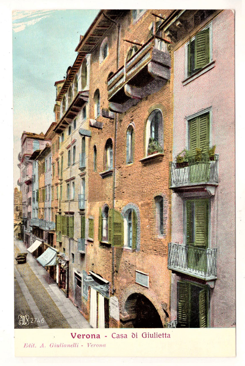 Cartolina Verona casa di Giulietta | Collezionissimo