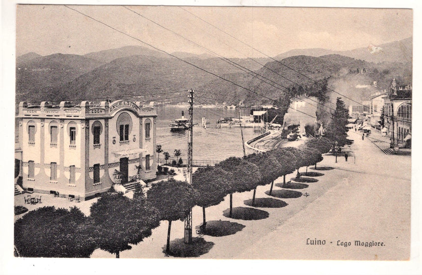 Cartolina Varese Luino albergo ristorante Excelsior | Collezionissimo