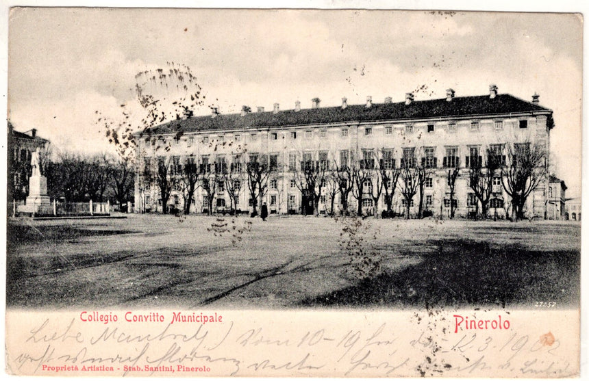 Cartolina Torino Pinerolo Collegio Municipale | Collezionissimo