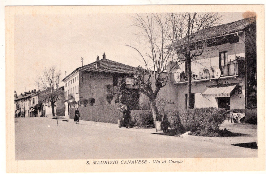 Cartolina Torino San Maurizio Canavese via al Campo | Collezionissimo