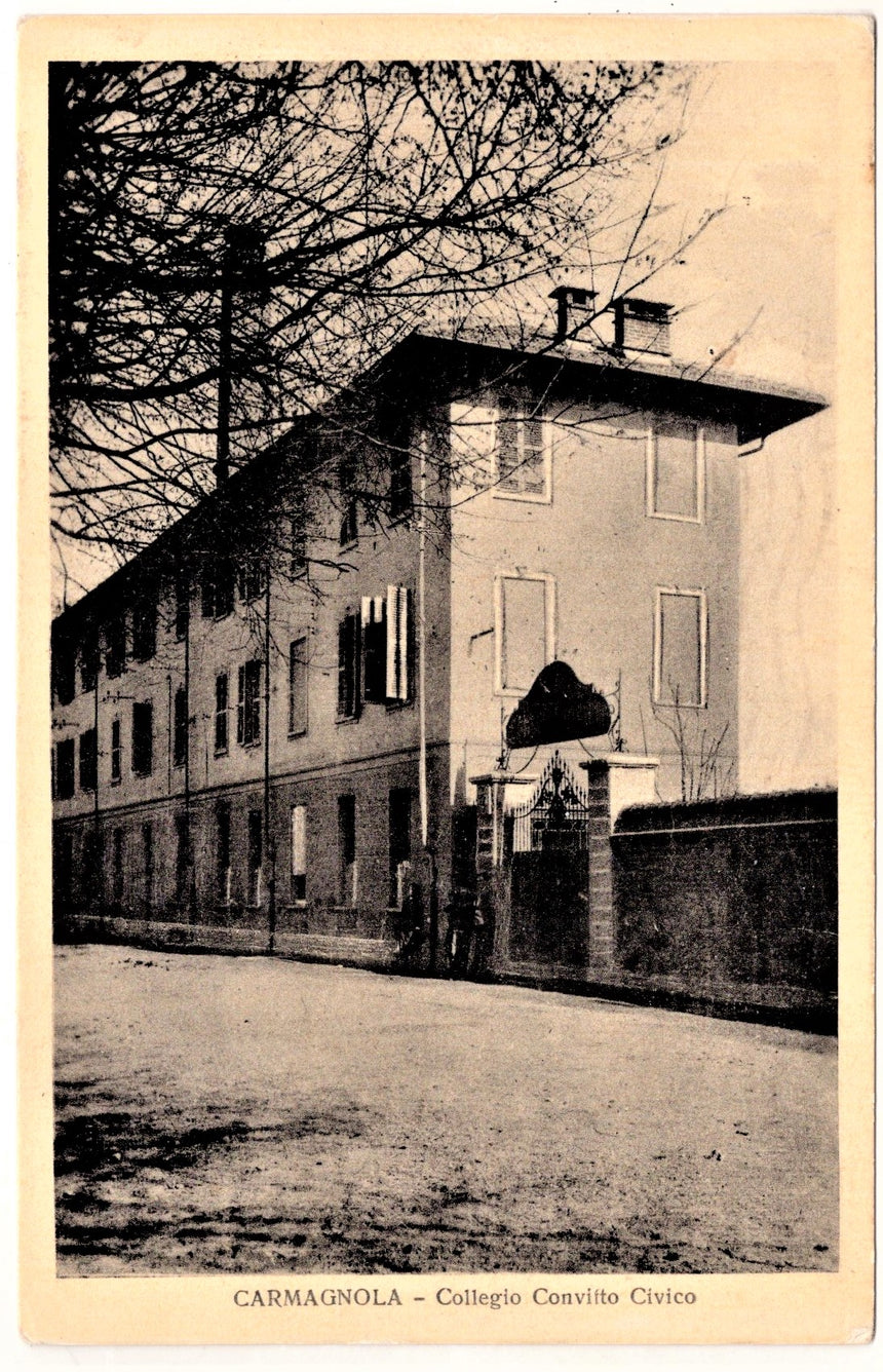 Cartolina Torino Carmagnola collegio civico | Collezionissimo