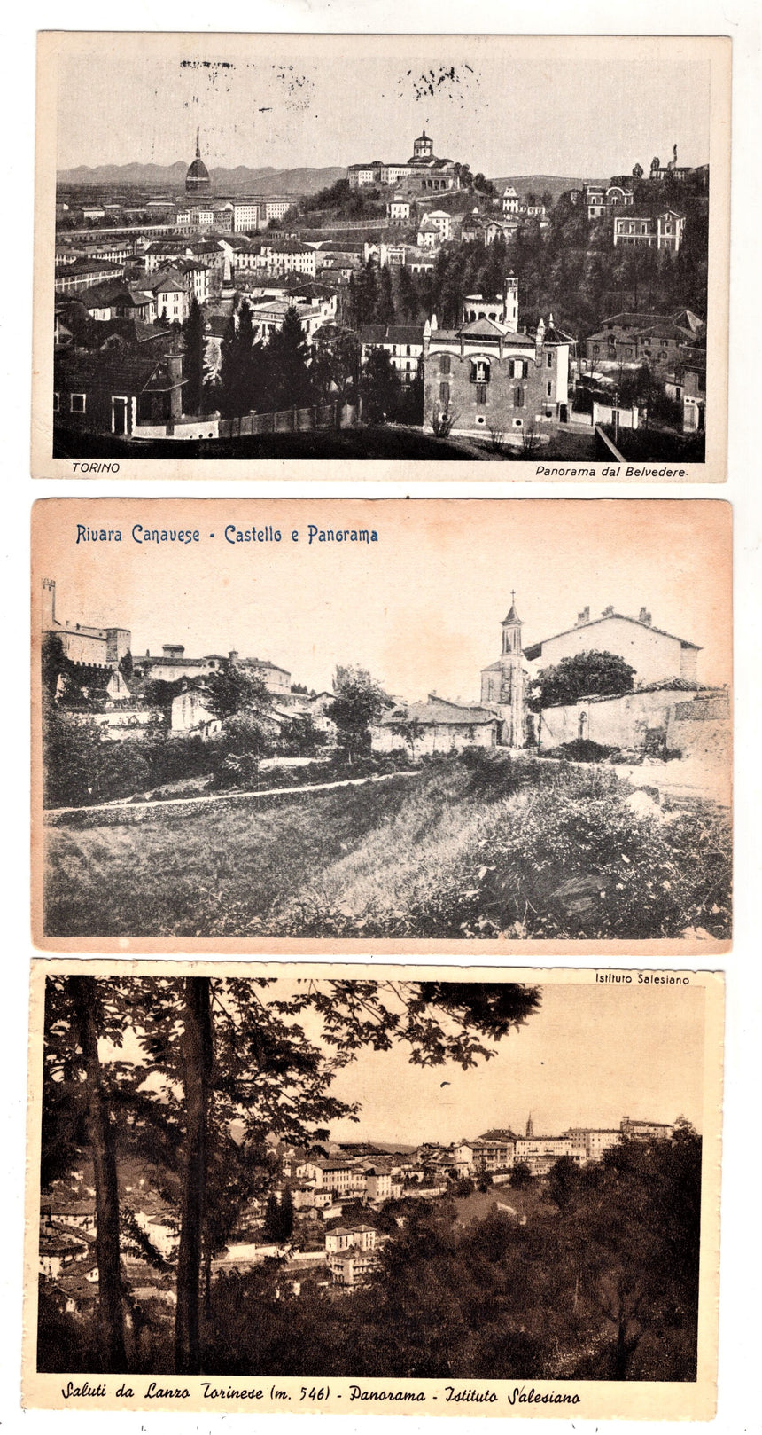 Cartolina Torino panorama Rivara Canavese Lanzo Torinese | Collezionissimo