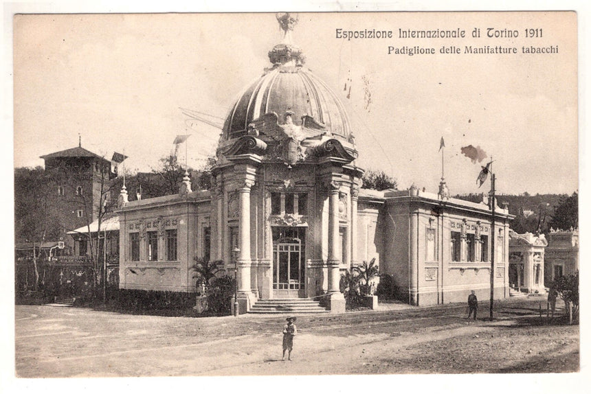 Cartolina Torino Esposizione internazionale 1911 pad. Manifatture tabacchi | Collezionissimo