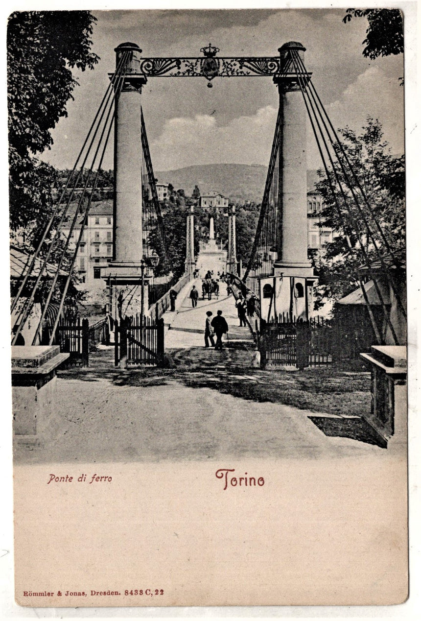 Cartolina Torino Ponte di ferro | Collezionissimo