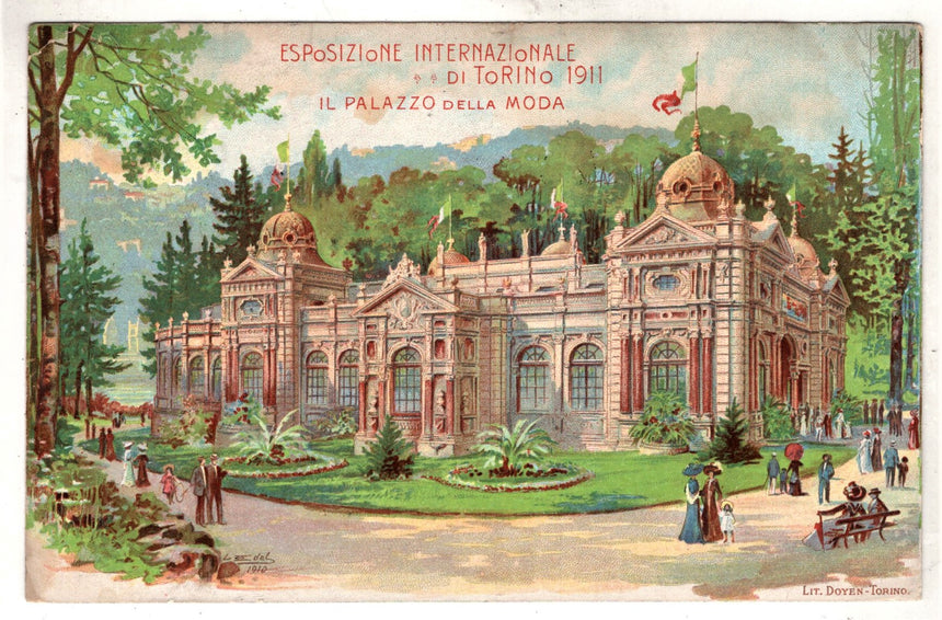 Cartolina Torino Esposizione 1911 palazzo della modaGermania | Collezionissimo