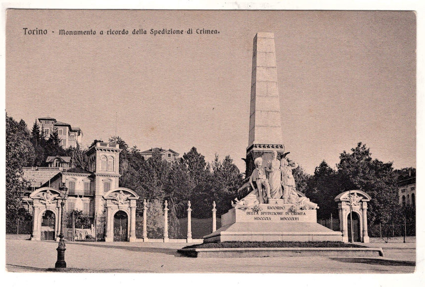 Cartolina Torino Monumento ricordo spedizione in Crimea | Collezionissimo