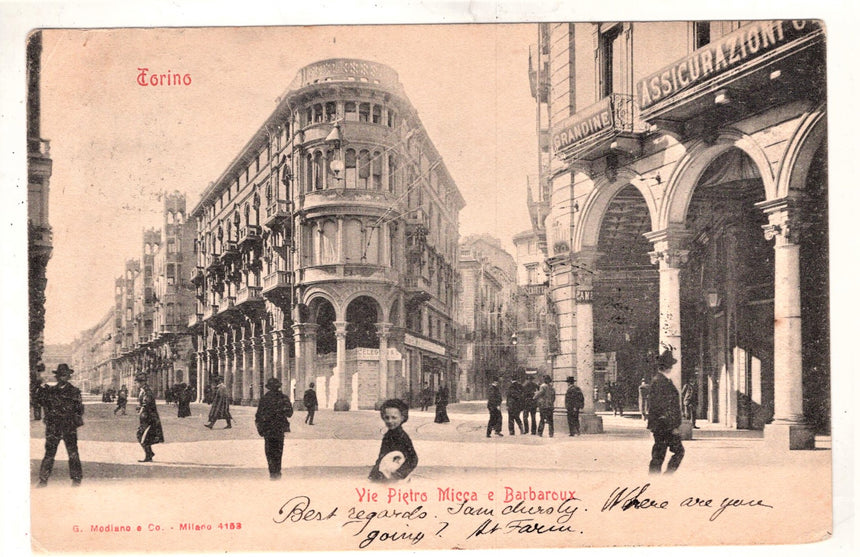 Cartolina Torino via P. Micca | Collezionissimo