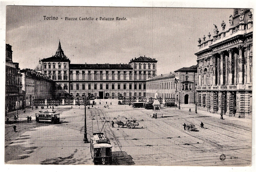 Cartolina Torino piazza Castello | Collezionissimo