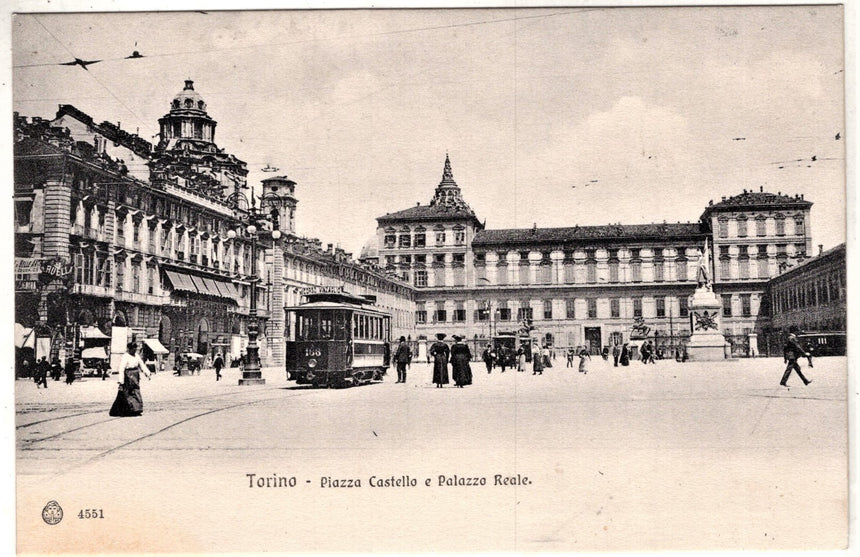 Cartolina Torino Piazza Castello e palazzo reale | Collezionissimo