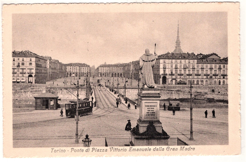 Cartolina Torino piazza V.Emanuele | Collezionissimo