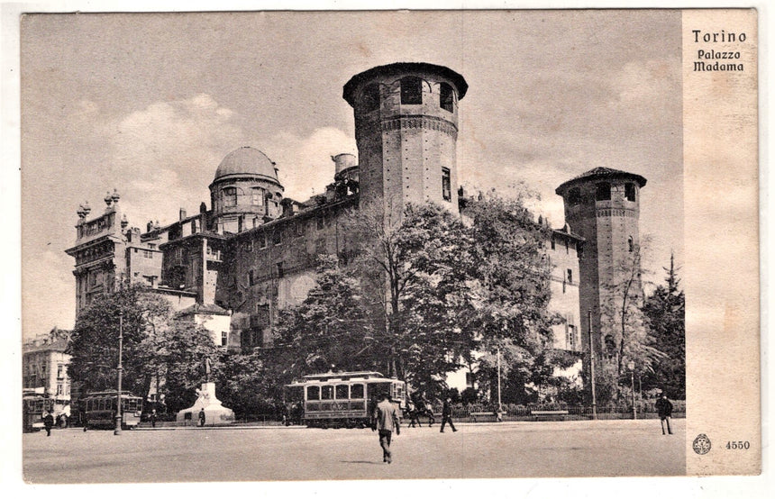 Cartolina Torino Palazzo Madama cartolina con segni di incollatura vis. Solo dal retro | Collezionissimo