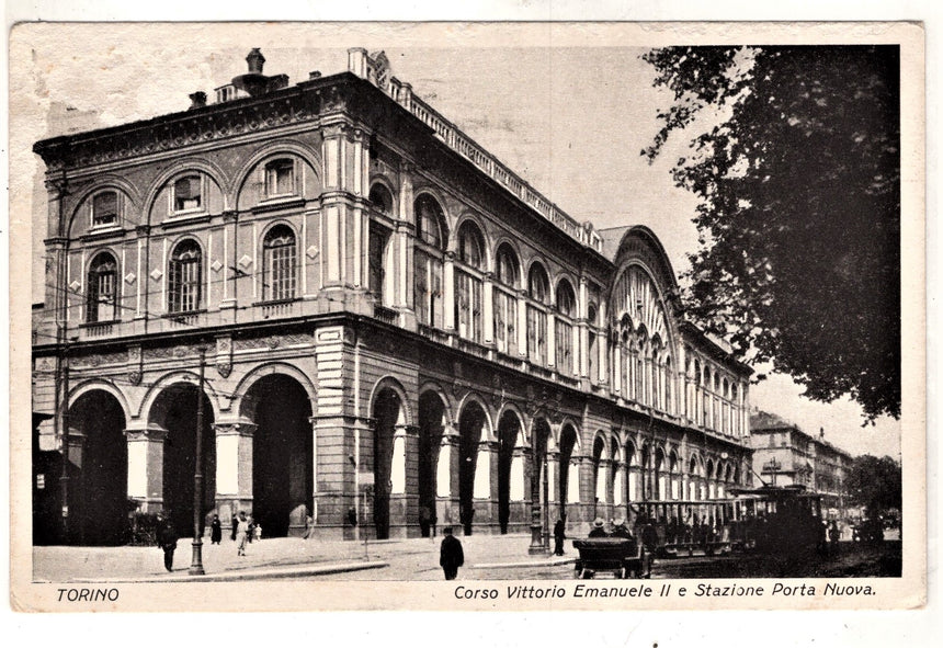 Cartolina Torino Stazione e corso V.Emanuele | Collezionissimo