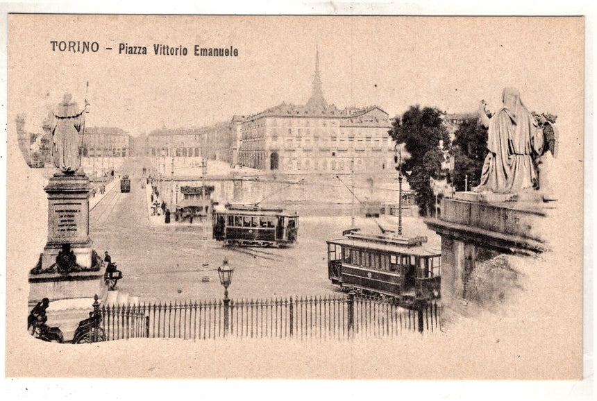 Cartolina Torino piazza V.Emanuele | Collezionissimo